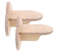 KOMBIUDA Lot de 2 Étagères Murales pour Chats en Bois Forme Nuage Marches Murales pour Chats D’Intérieur Support Mural Stable pour Chatons Meuble Mural D’Escalade et Perchoir Compact