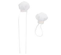 KOMBIUDA Lot de 2 Mini Toques de Chef Blanches pour Poupées en Peluche 10-15 Cm, Chapeaux Décoratifs avec Fixation Élastique et Ruban, Accessoires pour Jeux de Rôle la Cuisine