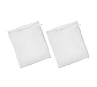 KOMBIUDA Lot de 2 Paquet de Filtration pour Vinification en Nylon Blanc, Maille Fine Résistante aux Hautes Températures, Fabrication de Jus et Vin