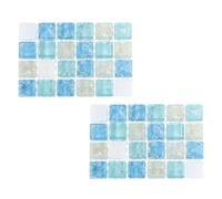 KOMBIUDA Lot de 2 Plaques de Refroidissement pour Petits Animaux 10 X 65 CM Plateau Rafraîchissant en Plastique Nid d'Été pour Hamster Lapin Cobaye et Chinchilla Accessoires pour