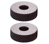 KOMBIUDA Lot de 2 Set de Molettes de Moletage à Pivot 1,5 Mm en Acier Roue Diagonale pour Tour, Ensemble D’outils de Moletage Linéaire Antidérapant, Accessoire de Finition Mécanique