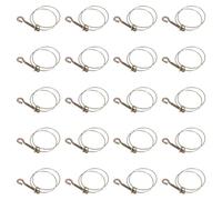 KOMBIUDA Lot de 20 Colliers de Serrage Réglables à Double Fil pour Tuyaux D'eau - Clip avec Boulon pour Raccords de Tuyauterie Domestique - Accessoire de Réparation de Plomberie à Faire Soi-même