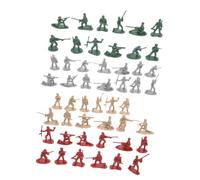 KOMBIUDA Lot de 200 Figurines de Soldats en Plastique Mini Soldats Militaires Poses Variées Décoration de Bureau et Jeu Créatif pour Garçon et Filles Garçon Fille pour Couleur Aléatoire