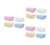 KOMBIUDA Lot De 3 Débarbouillettes En Coton Doux Serviettes Carrées Pour Nouveau-nés Garçons Et Filles Serviettes À 6 Couches 4 Pièces X 3
