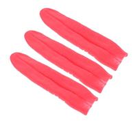 KOMBIUDA Lot de 3 Fausses Langues Rouges en Vinyle Accessoire de Cosplay Créatif pour Déguisement Halloween pour Fête Costumée et Décoration Maison Hantée