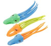 KOMBIUDA Lot de 3 Jouets de Plongée Méduse pour Piscine, Jouets de Plongée pour Garçon et Filles, Couleur Vive, Plastique Solide, Jeu de Récupération et Apprentissage Aquatique