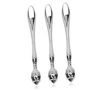 KOMBIUDA Lot De 3 Spatules En Métal Pour Les Yeux Rouleau De Crème Pour Les Yeux Portable Pour Une Utilisation Quotidienne Pour Les Voyages