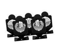 KOMBIUDA Lot de 5 Cibles Rotatives en Métal Solide, Petit Format Portable pour Jeu de Tir et Entraînement en Extérieur, Outil Cible Polyvalent pour Garçon et Filles et Loisirs en Plein Air