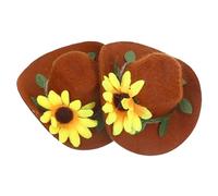 KOMBIUDA Lot De 5 Petits Chapeaux pour Bouteille De Vin Décorations De Noël Ambiance Festive Et Joyeuse 2 Pièces X 5