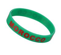 KOMBIUDA Lot de 6 Bracelets en Silicone Confortables pour Sport Drapeau du Pays, pour Matchs Internationaux et Souvenirs