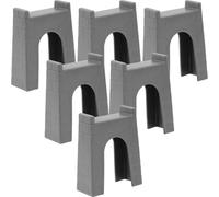 KOMBIUDA Lot de 6 Piliers Support de Pont de Train en Plastique Accessoires de Voie Ferrée pour Garçon et Filles Pièces Stables pour Coffrets de Trains Éducatif de Construction Ferroviaire