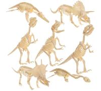 KOMBIUDA Lot de 7 Squelettes de Dinosaures à Assembler pour Garçon et Filles, Dinosaure Éducatif en Plastique Léger, Modèles Réalistes de Puzzle Squelette, pour Anniversaire