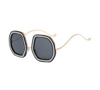 KOMBIUDA Lunettes De Soleil Oversize Diamant Pour Femmes Solaire Élégante Et Accessoire De Mode Pour Toutes Occasions