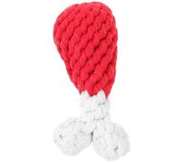 KOMBIUDA Mâcher Corde Tissée Forme de Poulet pour Chiens Petits à Grands Molaire Souple pour Nettoyage des Dents et Interaction Active