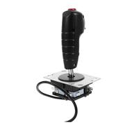 KOMBIUDA Manette de Vol Joystick Réutilisable pour Jeux Accessoire de Simulation Compatible Pc Installation Facile Vibration Pièces de Jeu