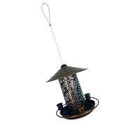 KOMBIUDA Mangeoire à Oiseaux Suspendue Fer pour Extérieur Distributeur de Nourriture Compact Décoration de Jardin Pratique et Convient à Tous Types Oiseaux
