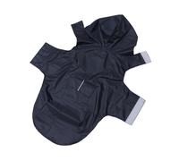 KOMBIUDA Manteau Chien Imperméable Réfléchissant avec Capuche Tissu Nylon Haute Protection pour Grands Chiens Poncho Pluie pour Chiots Noir
