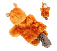 KOMBIUDA Marionnette À Main en Peluche Écureuil Joujou Éducatif pour Garçon Et Filles Agréable Au Toucher