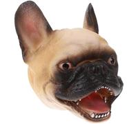 KOMBIUDA Marionnette à Main pour Garçon et Filles Tête de Chien Bulldog, Doux et Léger en Tissu Ultra-Doux, Accessoire Créatif pour Raconter des Histoires, Fête et Jeux Éducatifs