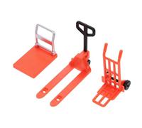 KOMBIUDA Mini Chariot Élévateur Sécurisé Mini Plateforme et Diable Modèle pour Garçon Fille Éducatif de Construction et Déplacement Cadeau Anniversaire Noël