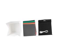 KOMBIUDA Mini Tente Photo Pliable 40 CM LED à Luminosité Réglable Mini Boîte Photo Portable 6 Fonds Colorés Inclus Alimentation USB pour Studio et Shooting Produit