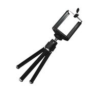 KOMBIUDA Mini Trépied pour Téléphone Portable Deux Couleurs Support pour Photographie De Bureau Petit Trépied pour Appareil Photo Numérique Noir
