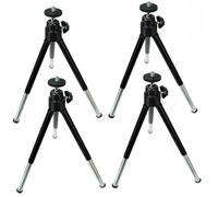 KOMBIUDA Mini Trépied pour Téléphone Portable Support Téléphonique à Trois Positions en Aluminium et Plastique Pack de 4pcs pour Usage Professionnel et Bureau