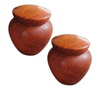 KOMBIUDA Mini Urnes Funéraires en Bois Précieux pour Cendres Humaines Lot De 2 Urnes Miniatures Scellées Compactes Et Légères pour Mémorial Portable Pratiques pour Animaux Et Usage Personnel