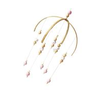 KOMBIUDA mobile bébé feutre muraux décoratifs accessoires de photographie de chambre d'enfants carillon éolien en perles de bois perles en bois garderie téléphone portable décorer
