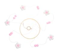 KOMBIUDA Mobile Pour Berceau Fille Décoration Suspendue En Feutre Éolien Apaisant Couleur Rose Pâle Décoration De Chambre D'garçon Et Pour Berceau Et Magasin De Vêtements
