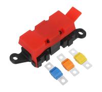 KOMBIUDA Module de distribution d'alimentation avec 3 porte-fusibles - Couvercle en caoutchouc - Boîte à fusibles 30 A/60 A/100 A pour systèmes électriques automobiles et marins - Protection de