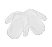 KOMBIUDA Moufles Exfoliants Visage en Tissu Coton Méthode Nettoyage Douce pour Femmes Filles Soin Exfoliant Visage Usage Domestique sans Broderie