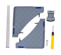 KOMBIUDA Multi-functional Adjustable Base Stand for Washing Machines Dryers and Refrigerators Sturdy Stainless Steel with Feet Swivel Wheels for Enhanced Stability and Easy Cleanup
