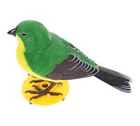 KOMBIUDA Oiseau Chanteur à Activation Vocale, Figurine en Plastique Colorée, Électronique Amusant pour Garçon et Filles, Décoration Artisanale Ornée, sans Pile, Modèle Couleur Aléatoire