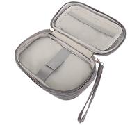 KOMBIUDA Organisateur de Câbles de Voyage Pochette de Rangement pour Chargeur et Accessoires Électroniques Capacité avec Pratique Multifonction pour Données et Appareils Portables Gris