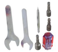 KOMBIUDA Outil d'Installation Retrait de Buse d'Imprimante 3D Modèle 8 Modèle 10 Clé de Démontage et Tournevis Kit Complet pour Changement de Buse Compatible Extrusion Filament 1 Jeu