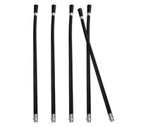 KOMBIUDA Pack de 5 Tuyaux et Buses D'extincteur Temps D'extinction Prolongé Poudre en Plastique Noir Facile à Utiliser pour Extincteur 4kg