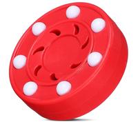 KOMBIUDA Palet Augmente la Stabilité et Réduit la Friction en PP Léger Rouge de Roller Hockey pour Entraînement sur Glace et Bois Accessoire pour Joueurs de Hockey sur roulettes