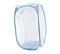 KOMBIUDA Panier à Linge Pliable Maille Respirante De Rangement Pratique Pour Vêtements Universités Et Appartements Couleur Bleu Ciel