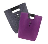 KOMBIUDA Paquet Biblique En Feutre Paquet D'étude Biblique Paquet D'église Paquet Fourre-tout Multifonction Paquet De Rangement Paquet À Main