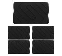 KOMBIUDA Patch adhésif pour Tapis de Sol de Voiture, Tapis de Sol intérieur Auto, 5 pièces, Noir, PVC, résistant à l’Abrasion, pour pédale côté conducteur, Compatible Voitures, Car