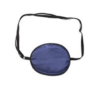 KOMBIUDA Patchs Oculaires Soie Ajustables Bleu Marine pour Adultes Amblyopie Masque Pirate Confort pour Nuit et Repos