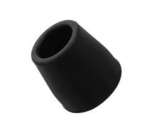 KOMBIUDA Patins en Caoutchouc Antidérapants pour Déambulateur Embouts de Rechange Noirs Diamètre 25 MM Accessoires de Protection pour Pieds de Canne Coussinets Solide et Universels pour