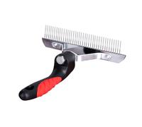 KOMBIUDA Peigne de Toilettage pour Chien Grand Format Acier Inoxydable Brosse Démêloir Antidérapante pour Poils Emmêlés et Perte de Poils Accessoires de Toilettage pour Animaux à et