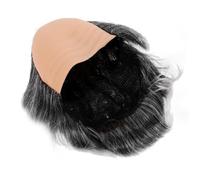 KOMBIUDA Perruque Chauve Réaliste Grise pour Hommes Wig Synthétique Confortable et Ajustée Costume Vieux Homme Halloween Cosplay