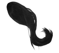 KOMBIUDA Perruque Homme Faux Cheveux Long Droit Style Chinois Piece Décoration Réaliste Cosplay Accessoire Qing