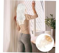 KOMBIUDA Perruque Homme Longue Droite Blanche Cosplay Hanfu Costume Cheveux Synthétiques Résistants Soie Haute Température Look Naturel et Élégant pour Déguisement