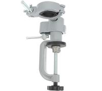 KOMBIUDA Petit Étau d'Établi Rotatif 360° Multifonction Mini Étau de Réparation Compact en Métal Argenté Outil Polyvalent pour Bricolage et Atelier