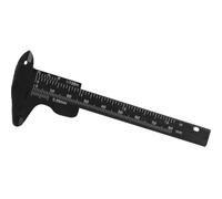 KOMBIUDA Pied à Coulisse pour Sourcils 80 Mm, Compas Facial en Plastique Noir, Outil de Mesure Précis pour Maquillage Professionnel, Règle Graduée pour Tatouage et Microblading, Accessoire