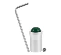 KOMBIUDA Pied pour Diapason 12 Mm en Alliage D'aluminium Base en Cristal Vert Jade, Accessoire Antidérapant et Outil de Réparation, Support Stable pour Contemplation et Thérapie Sonore